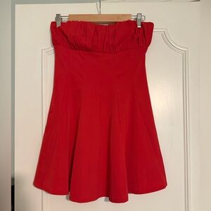 Size small Hello Molly red strapless Homecoming dress